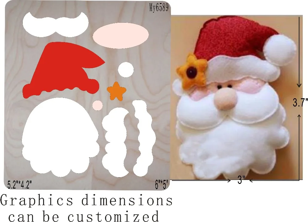 

Santa Claus die cutting & Wooden dies fit -// Scrabooking