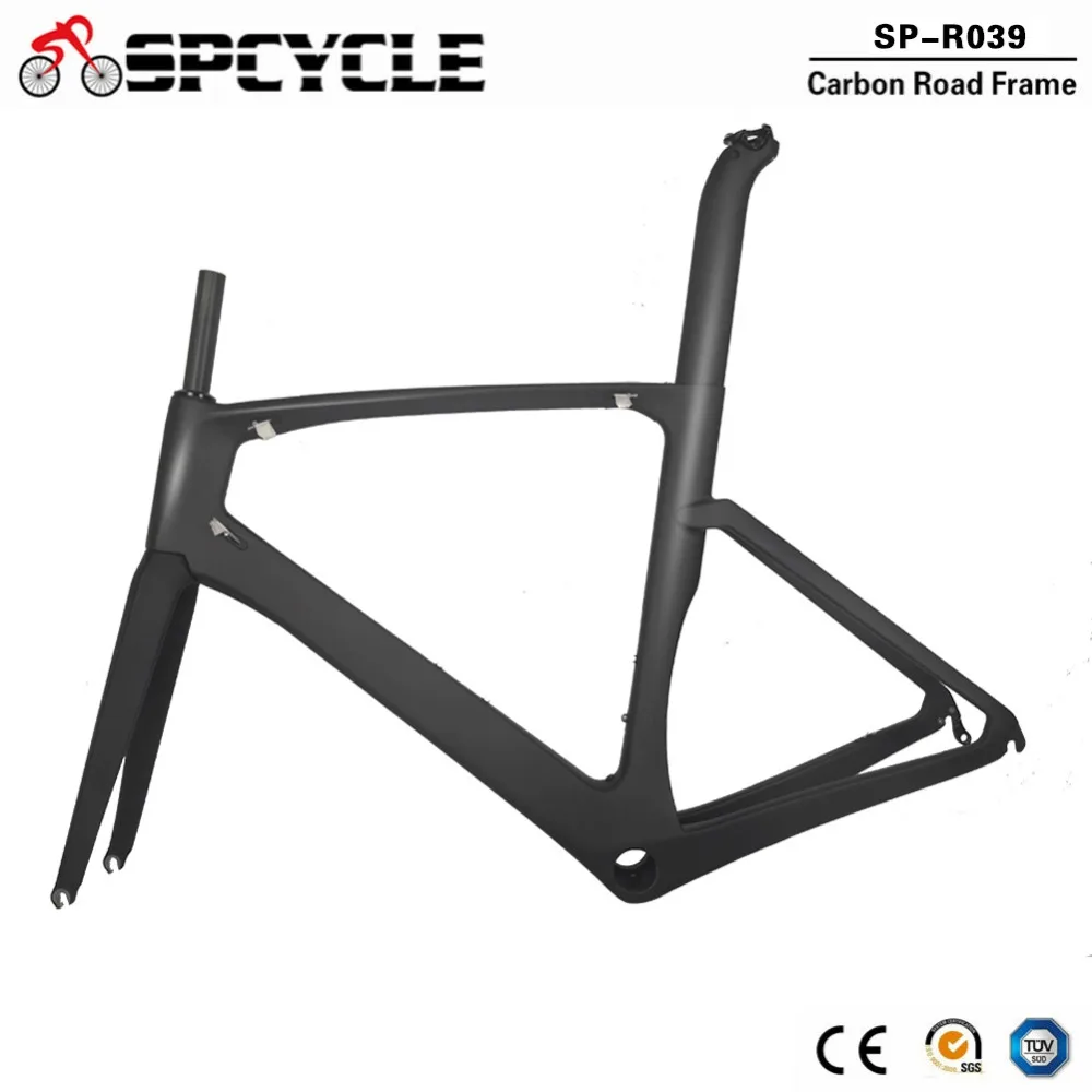Cheap Spcycle 2019 New T800 Full Carbon Road Bike Frame Aero Carbon Road Racing Bicycle Frameset TT Frames 2 Year Warranty 1