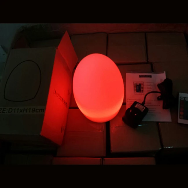 

D11*H19cm LED light egg Rechargeable battery operated led LED Magic Egg Light  for Christmas Decoration Free Shipping 20pcs/Lot