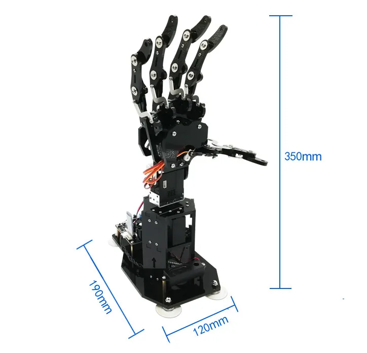 Flash Deal Bionic palm synchronous wearable somatosensory gloves DIY remote control robot manipulator robotic arm set arm hand finger palm 2