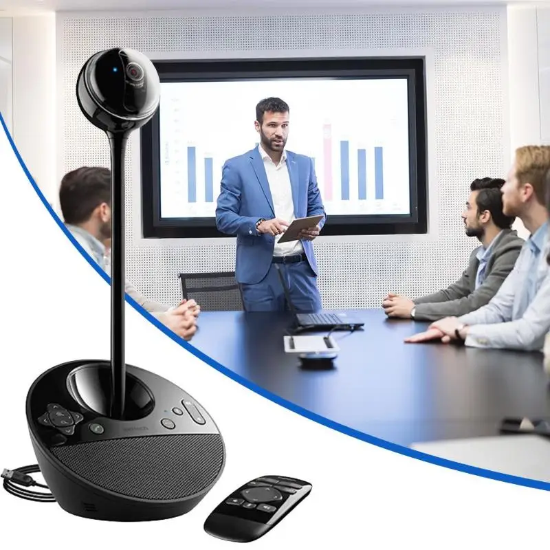 Веб-камера logitech BCC950, веб-камера для видеоконференции, Full HD 1080 p, с громкой связью, usb-кабелем и пультом дистанционного управления