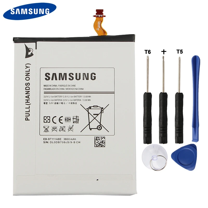 Оригинальная Аккумуляторная батарея Samsung Φ T115 T116 стандартная для планшета 3600 мАч