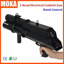 1 шт./лот 3 shot FX конфетти пистолет конфетти воздуходувка ручное управление DMX 3 канала машина с конфетти для сцены для свадебного украшения