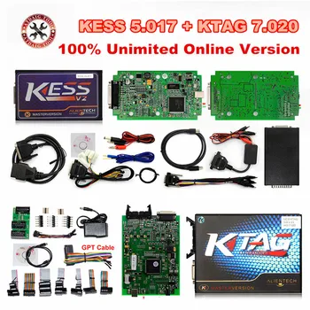 

Unlimited Kess V5.017 KTAG V7.020 Online Master V2.23 Kess V2 5.017 OBD2 Manager Tuning Kit K-TAG 7.020 Car Truck DHL free