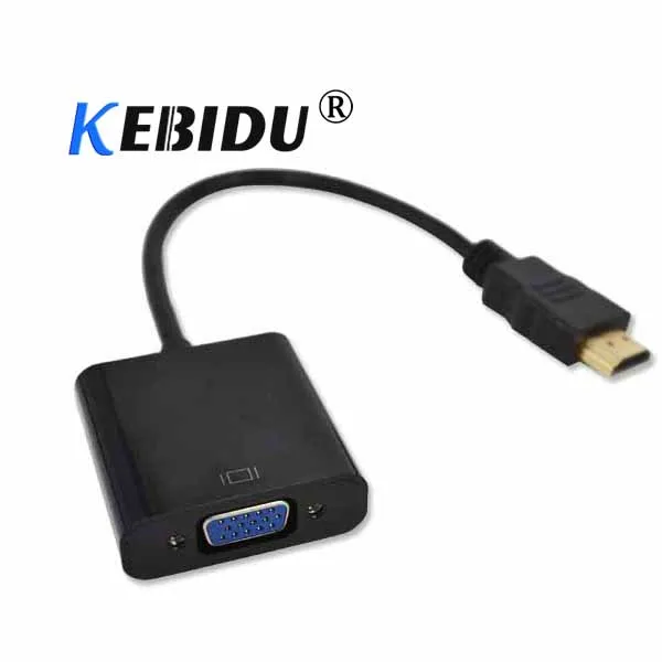 Kebidu 1080P HDMI к VGA кабель адаптер папа Famale конвертер RGB Женский цифровой для HDTV ПК