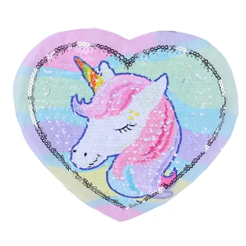 

Animal sequins beads embroidered cloth patch Unicorn patch with adhesive ironing cloth clothing accessories wholesale