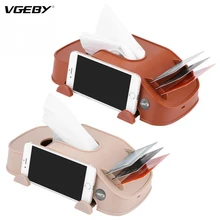 Многофункциональный автомобильный тканевый ящик держатель для телефона бумажные полотенца чехол для хранения аксессуары для салона автомобиля