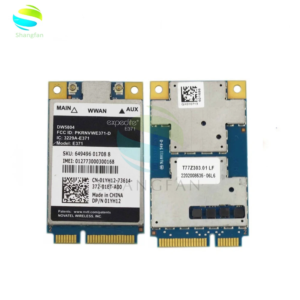 Беспроводная Wifi карта для разблокированного Dell DW5804 5804 E371 4G LTE/WWAN мобильного широкополосного доступа 01YH12 E371 PCI-E 3g/4G WLAN WCDMA модуль