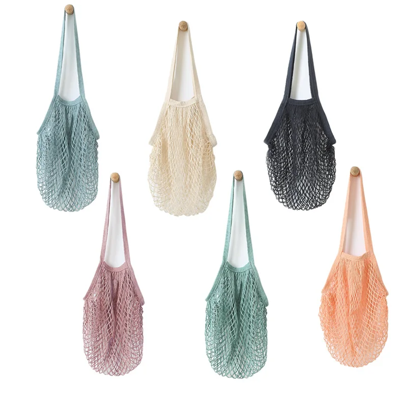 

Mesh Net Turtle Bag String Shopping Bag Reusable Fruit Storage Handbag Totes Women Shopping Mesh Bag Shopper Bag