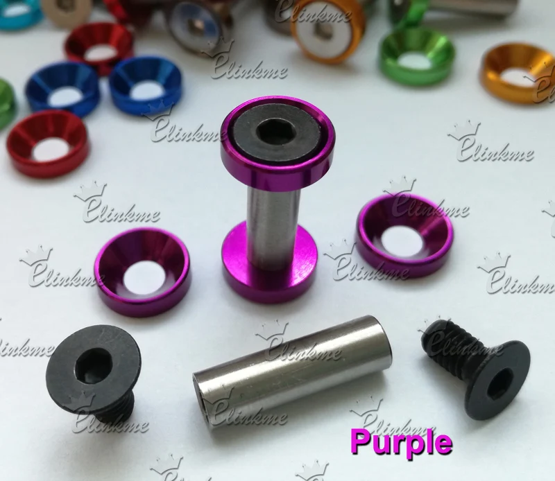 

10pcs/lot ,Purple color Stainless steel screw knife scabbard chicago screw Suitable for outdoor tools knife screw DIY
