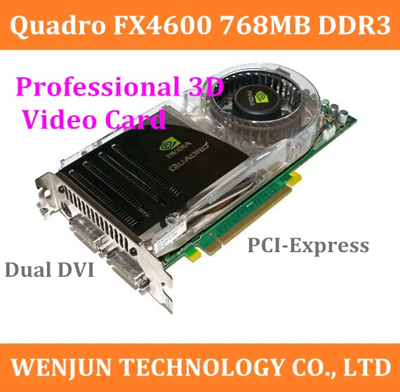 High Quality for Quadro FX4600 3D PCIe x16 768MB Dual-DVI High-End Graphics Card for CAD,DCC and visualization applications