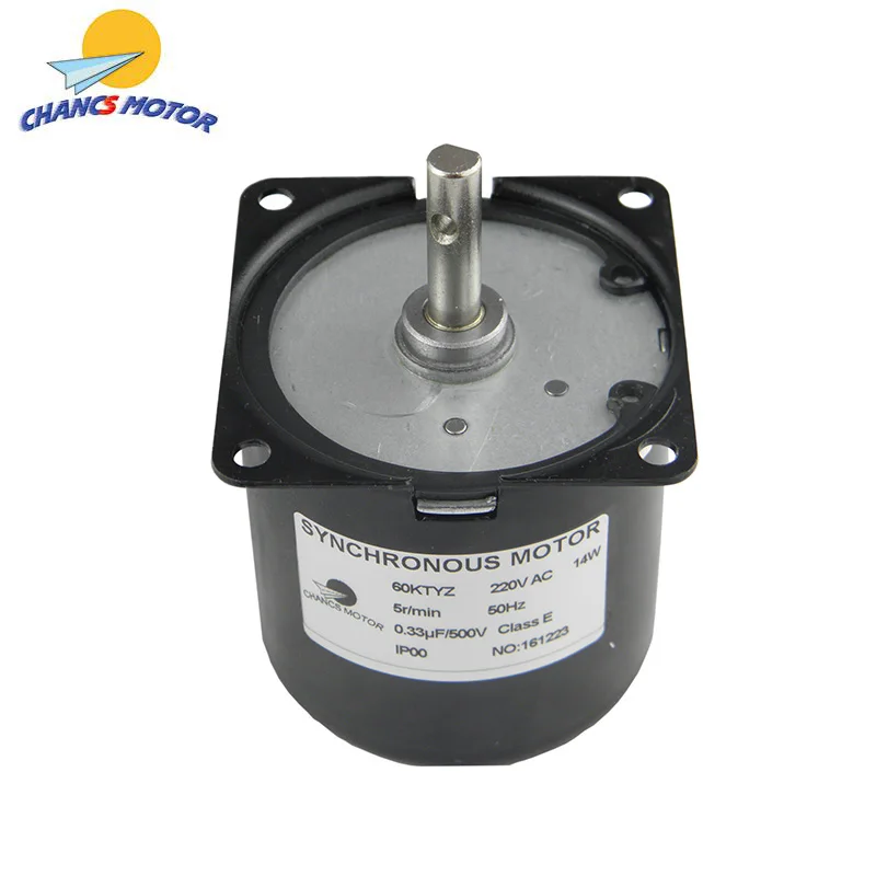 CHANCS 60 Synchronous Z Синхронный редуктор мотор AC 220V 5/6RPM CW/CCW управляемое направление 14W для электрического движения