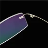 Classic Mens Titanium Rimless Glasses Frames , Spring Temple Myopia Optical Frame , Ultra-light Frameless Eyeglasses A858 ► Photo 3/6