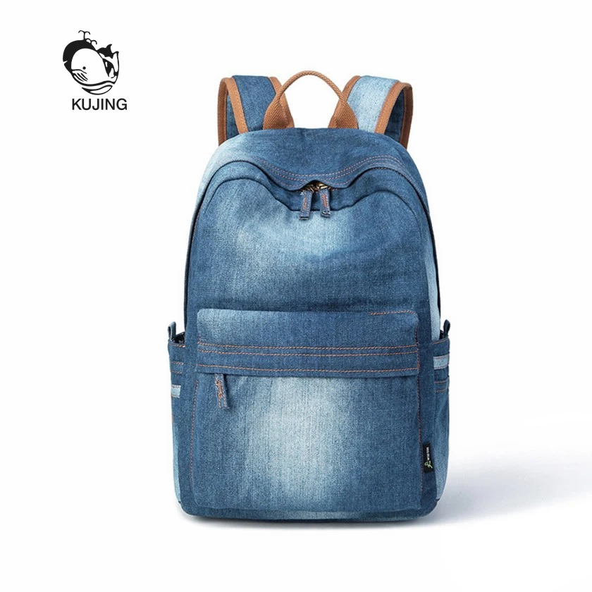 

KUJING Fashion Backpack Quality Cowboy Student Backpack Hot Woman Travel Casual Backpack Cheap Multi-functional Female Backpack