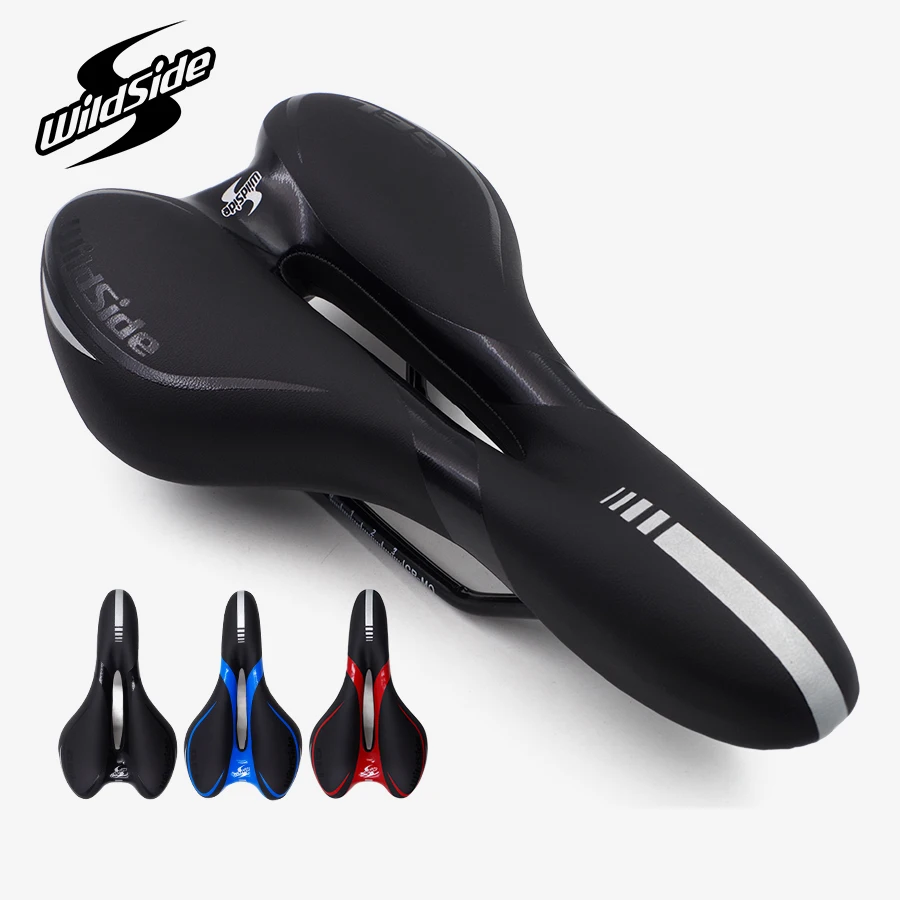 

Bicycle saddle Comfort Wide Open gel Bike Pad MTB Road Bike Selle Cushion Cycling Leather Silicone Soft Seat gt Cycling Parts