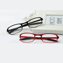 Мужские и женские удобные зеркальные портативные ультра-светильник складные очки для чтения простые квадратные очки для чтения