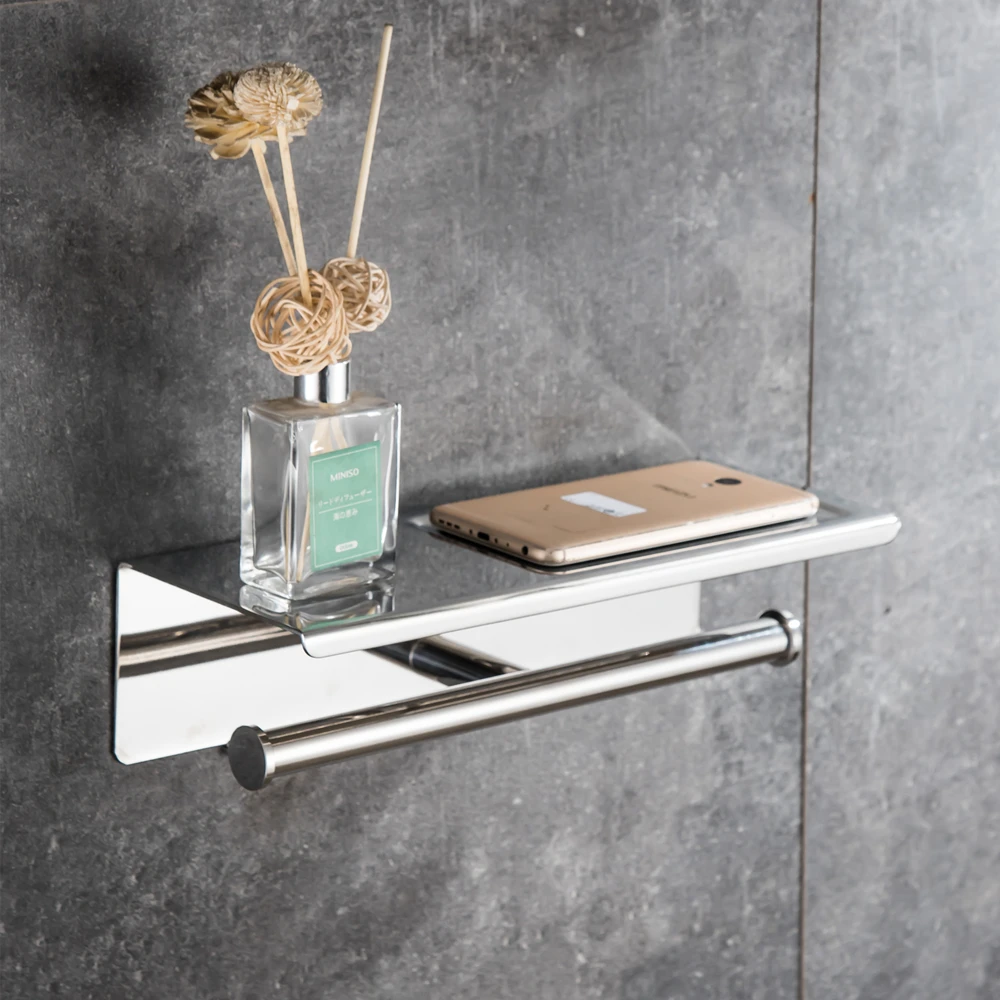 Stainless Steel Bathroom Shelf Luxury Cosmetic Storage Bathroom Shelf Holder Bathroom Accessories Best Price Mci10