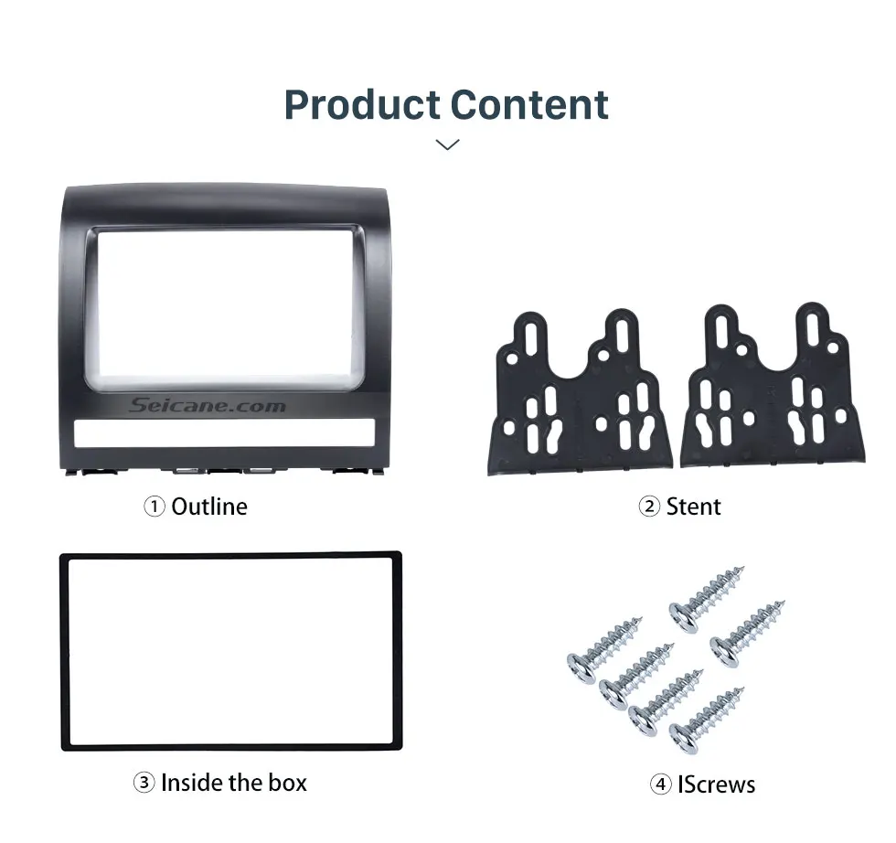 Seicane Двойной Дин Радио фасции отделка панели рамка Dash комплект для 2006 2007 2008 FIAT PERLA-2012 Fiat Albea Siena Palio