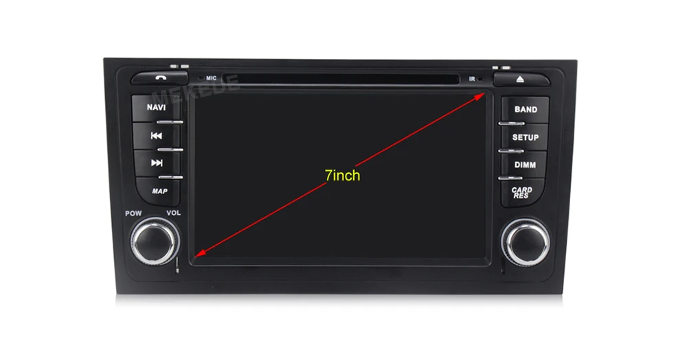 Discount Mekede android9.0 Car Radio Multimedia Video Player Navigation GPS Android For AUDI A6 1997-2005 Allroad 2000-2006 with DSP IPS 6