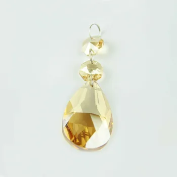 

20Sets 50mm Mesh With 2pcs Octagonal Beads With 3 Chromium Iron Ring Gold Champagne For Wedding Big Promotion
