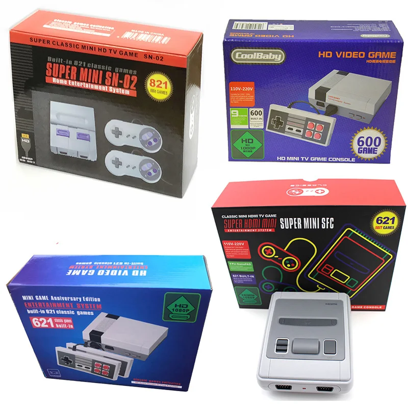 

New Mini 600 621 821 TV Game Console Video Handheld for NES games consoles HDMI Output Hot Sale Retro Game Console