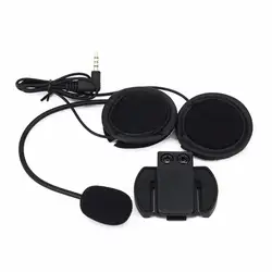 Проводная гарнитура наушники микрофон/динамик + кронштейн с креплением для V6 мотоциклетный Bluetooth шлем домофон