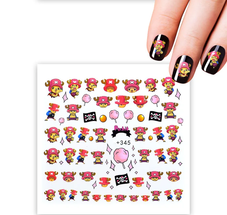

Nail sticker art decoration doll cartoon kids slider adhesive Water Transfer decals manicure lacquer art accessoires polish foil