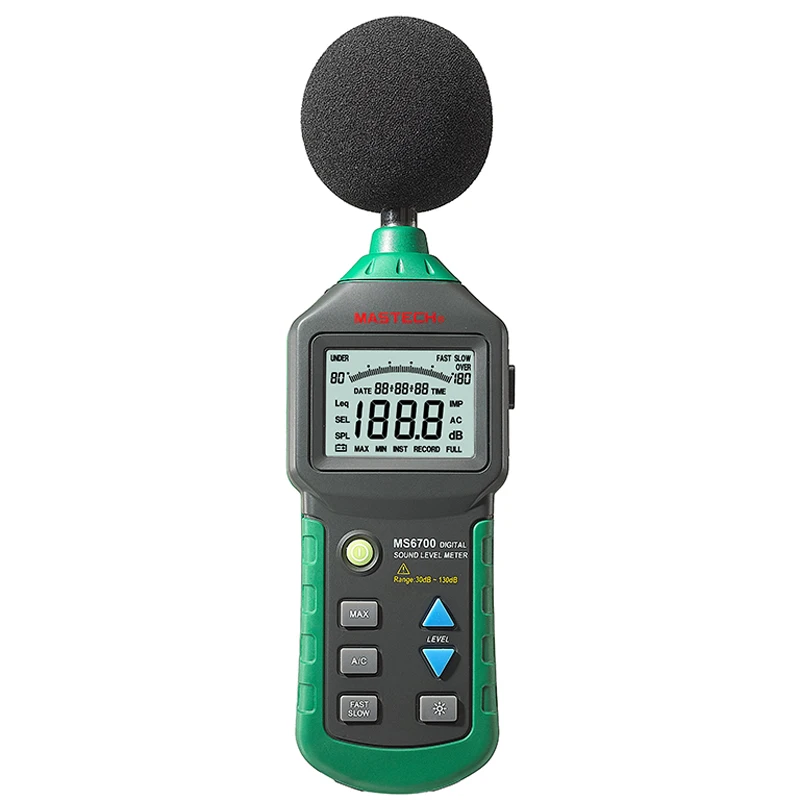 MASTECH MS6700 Industrial Grade LCD Digital Display Sound Level Meter Noise DB Automatic Range 30dB ~ 130dB | Инструменты