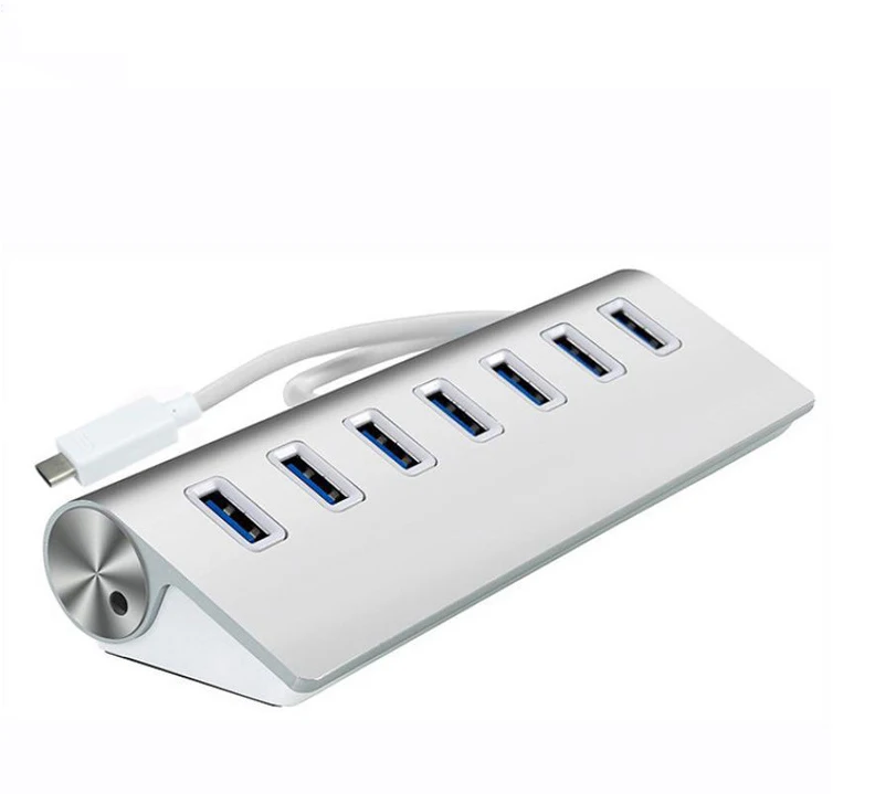 USB-C Type-C HUB Typc C USB 3.1 to 7 Port USB 3.0 Splitter Adapter 10Gbps Hub For Macbook PC Laptop