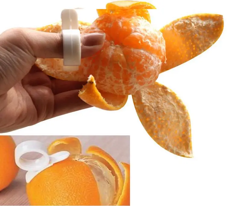 

Tools Peeler Parer Finger Type Open Orange Peel Orange Device 2pcs Kitchen Gadgets Cooking
