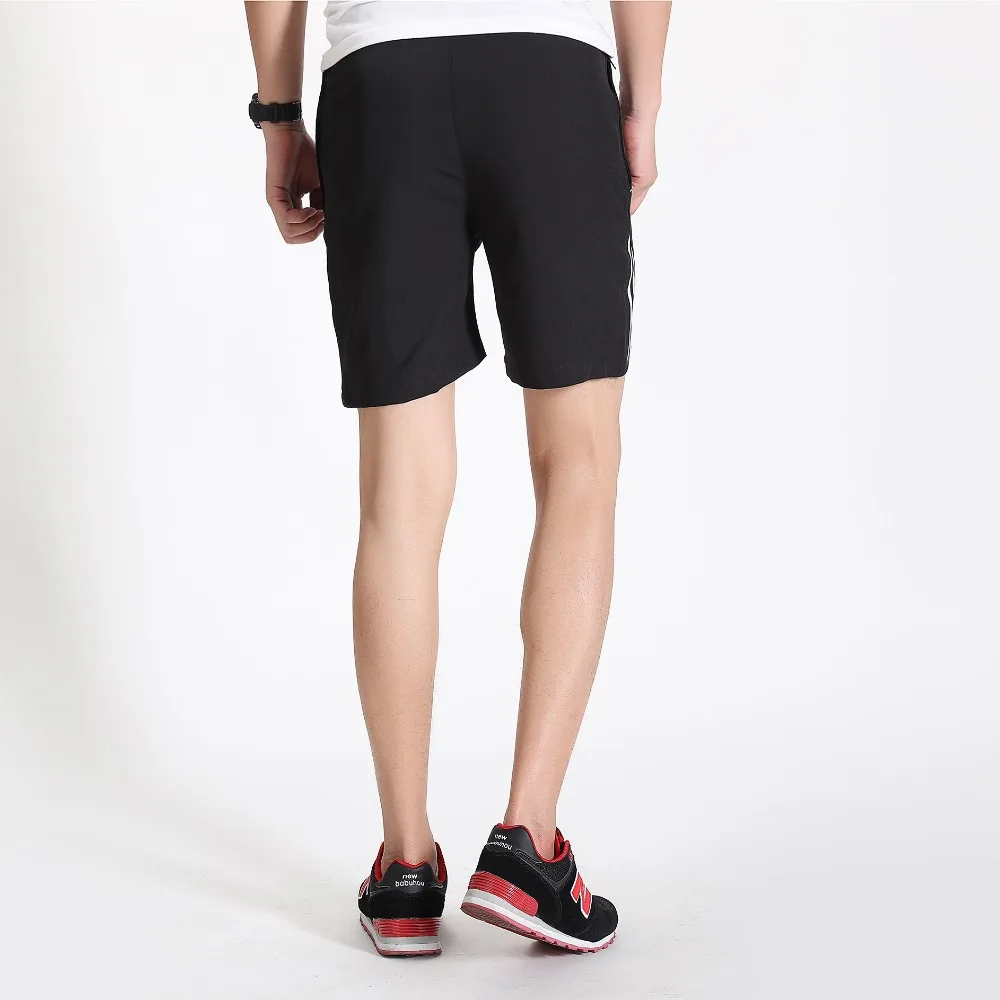 Модные летние мужские повседневные шорты в полоску сбоку мужские бегуны дышащии эластичные для талии мужские шорты 4XL 5XL 8XL