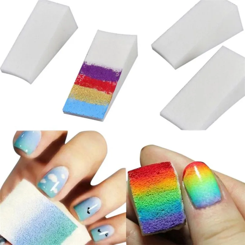 Gradient Nails Soft Sponges for Color Fade Manicure DIY Creative Nail Art Tool Wholesale& Drop Shipping