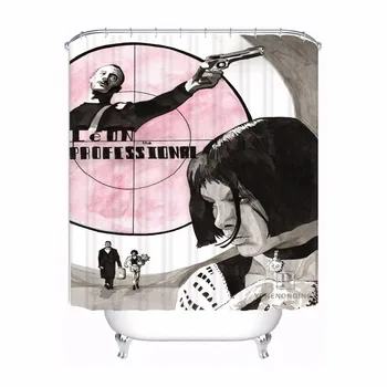 

Custom Leon:the Professional Bath Curtain Bathroom Mildewproof Waterproof Polyester Shower Curtain#180417-02-135