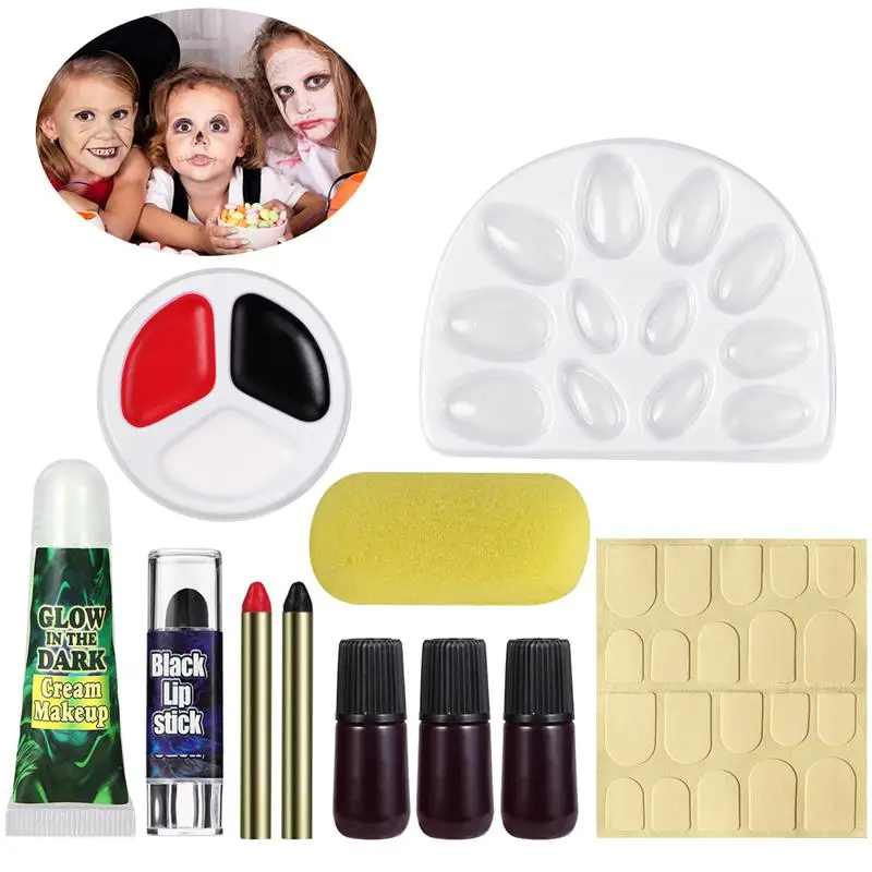 Buy Halloween Makeup Kit Glow in the Dark Costume