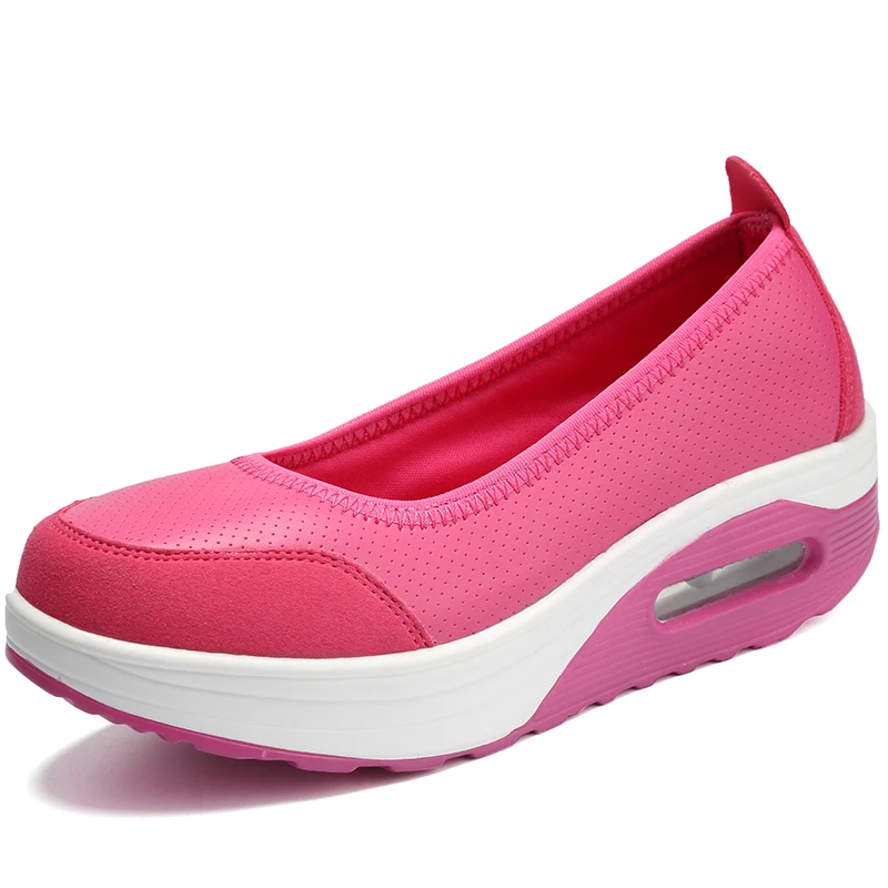 Размер 42; женская обувь для тенниса; коллекция года; женская спортивная обувь для спортзала; устойчивая дышащая обувь на воздушной подушке; кроссовки на толстой подошве; женская обувь для тенниса - Цвет: Rose red