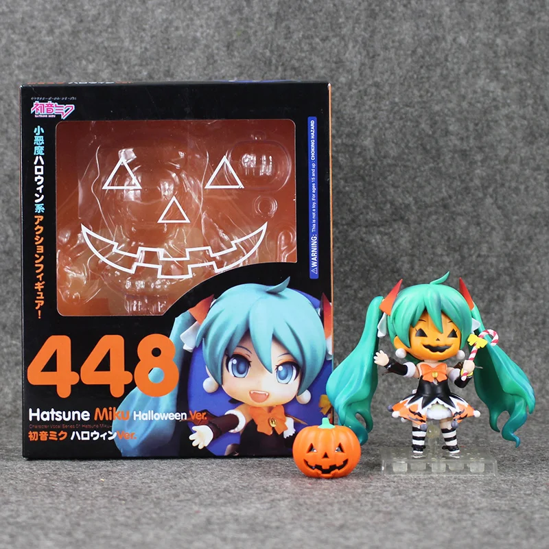 

4" 10CM Nendoroid Hatsune Miku Halloween Ver. #448 PVC Action Figure Model Collection Toy