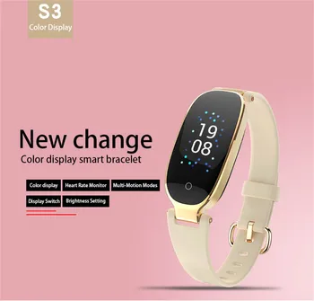 

S3 Plus Women Smart Watch Waterproof Heart Rate Monitor Health Sports Wristband