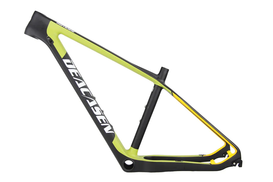 Карбоновая рама для горного велосипеда 29er высокое качество 142*12 или 135*9 BB92 Carbon MTB рама, отделанная с глянцевая/матовая карбоновая рама для велосипеда Рама - Цвет: Yellow Black