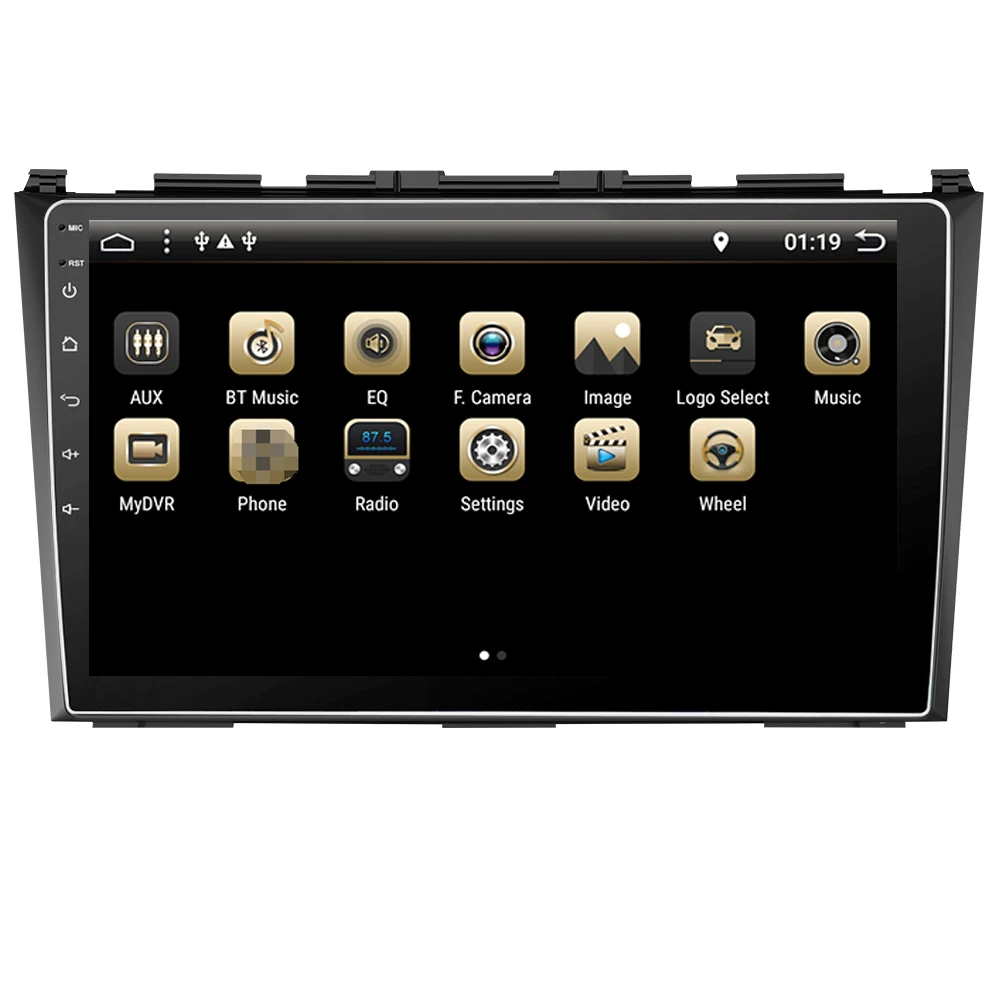 Best Eunavi Android 8.1 8 cores car gps multimedia player For Honda CRV CR-V 3 2007-2011 car dvd navigation raido video audio player 2