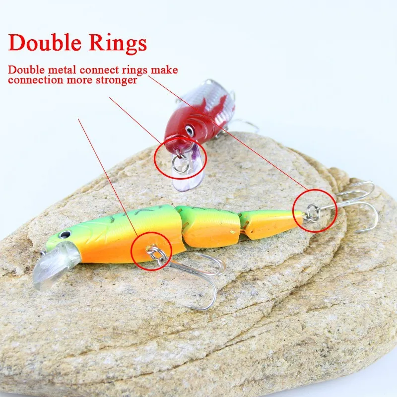 3 Segment Hard Swimbait 10cm 16g Swimbait Lifelike Fishing Lure With Two Treble Hooks Fishing Wobblers Iscas Artificiais  (19)