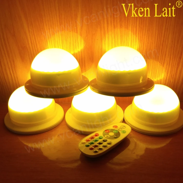 

FAST Free Shipping 48Leds Wedding Decoration Remote Control Multi-color Led Base Lights For Vases