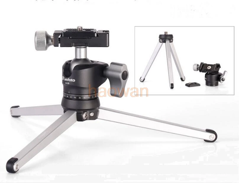 

MT-01 table stand Portable Foldable Aluminum alloy Desktop Macro tripod Holder with Ball Head for Landscape Camera Video
