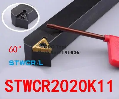 

STWCR2020K11/ STWCR2020K11 Metal Lathe Cutting Tools Lathe CNC Machine Turning Tools External Turning Tool Holder S-Type STWCR