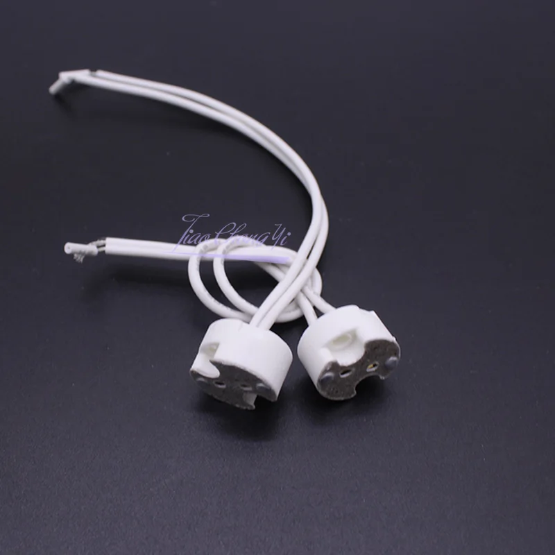 MR16 MR11 GU5.3 G4 Lamp Holder Bulb Base with Wire Ceramic Halogen Socket Pottery Connector 12V-250V Led Light New JQ 5-50PCS led lights led light bulb lamp holder lamp bulb holder lamp base led lamp base
