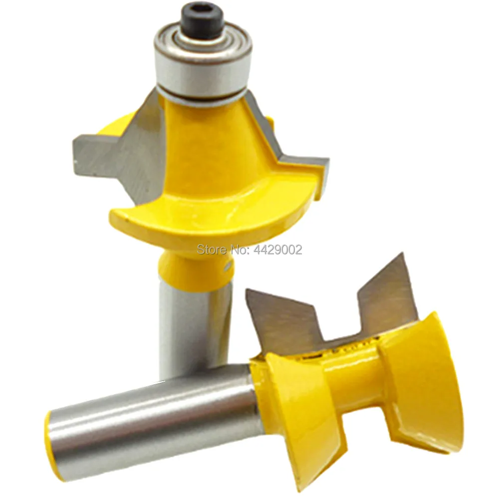 2 Bit Tongue and Groove Edge Banding Router Bit Set 1/2" Shank 120