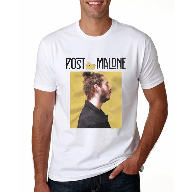 

Post Malone Men White T Shirt New Song Sunflower Fans Shirt Hip Hop Summer Cotton Funny Harajuku Vintage Camiseta Mujer Tops Tee