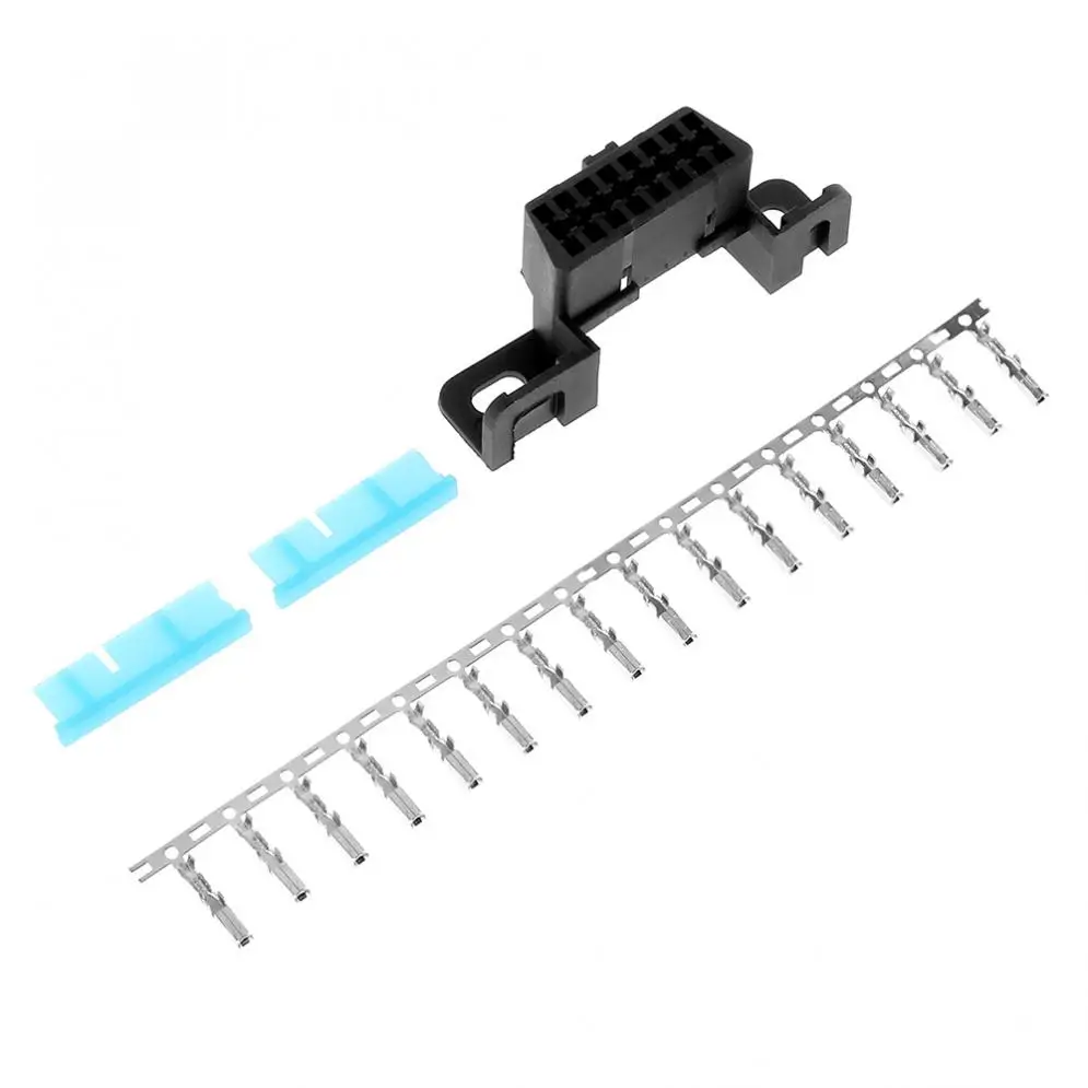 

OBD-II 16Pin Female Angle Connector OBD Female Wire Sockets Diagnostic Tools Plug with Shell and Terminal