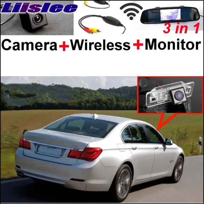 Liislee Special WiFi Rear View Camera + Wireless Receiver + Mirror Monitor Easy Parking System For BMW 7 E38 E65 E66 E67 E68