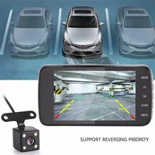 NEW Style 4 Inch LCD Screen 170 Degree Dual Lens HD 1080P Camera Car DVR Vehicle Video Dash Seamless Video Cam Recorder цена NEW Style 4 Inch LCD Screen 170 Degree Dual Lens HD 1080P Camera Car DVR Vehicle Video Dash Seamless Video Cam Recorder цены онлайн