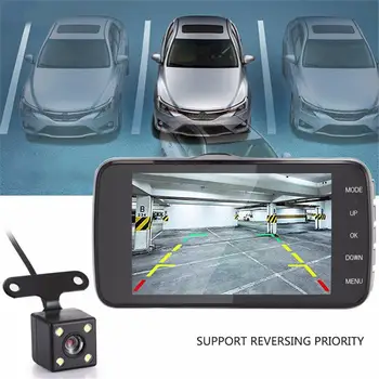 

NEW Style 4 Inch LCD Screen 170 Degree Dual Lens HD 1080P Camera Car DVR Vehicle Video Dash Seamless Video Cam Recorder